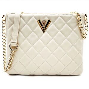 Valentino Orlando Cream Quilted crossbody NWT